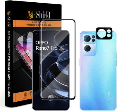 MS-Shield Edge To Edge Tempered Glass for OPPO Reno 7 Pro 5G, With Camera Lens Protector(Pack of 1)