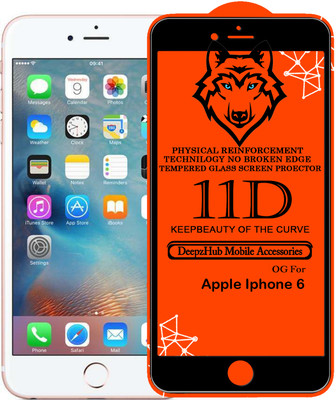 DeepzHub Edge To Edge Tempered Glass for Apple iPhone 6(Pack of 1)