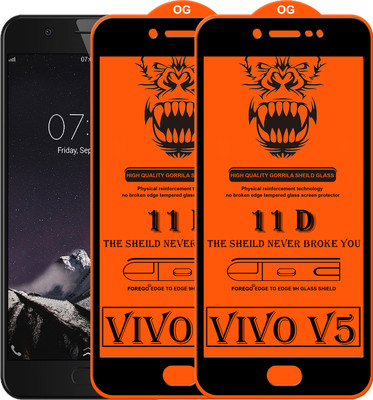 Forego Edge To Edge Tempered Glass for Vivo V5(Pack of 2)