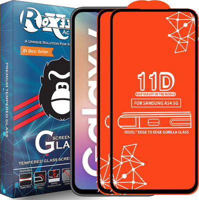 Roxel Edge To Edge Tempered Glass for Samsung A54 5G(Pack of 2)