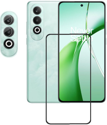 ISAAK Edge To Edge Tempered Glass for OnePlus Nord CE4 5G Edge to Edge, Full Glue Tempered Glass and Camera Lens Protector (COMBO PACK)(Pack of 2)
