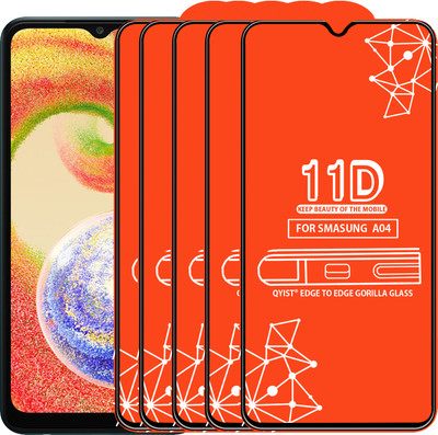 Qyist Edge To Edge Tempered Glass for SAMSUNG GALAXY A04(Pack of 5)