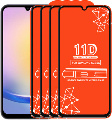 Roxel Edge To Edge Tempered Glass for Samsung Galaxy A25 5G(Pack of 4)