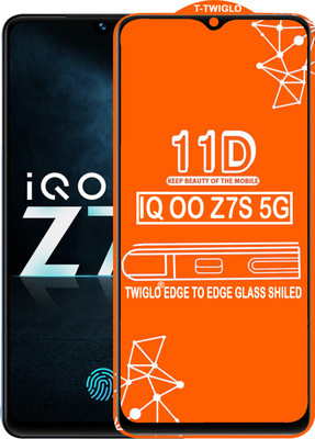 TWIGLO Edge To Edge Tempered Glass for IQOO Z7S 5G(Pack of 1)