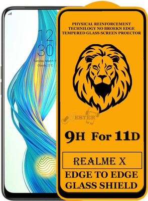 Xester Edge To Edge Tempered Glass for Realme X(Pack of 1)