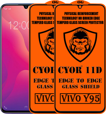 CYOR Edge To Edge Tempered Glass for VIVO Y95(Pack of 2)