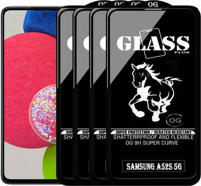 PFOAM Edge To Edge Tempered Glass for SAMSUNG GALAXY A52S 5G(Pack of 4)