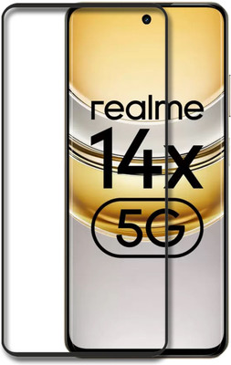 NKCASE Edge To Edge Tempered Glass for Realme 14x 5G(Pack of 1)