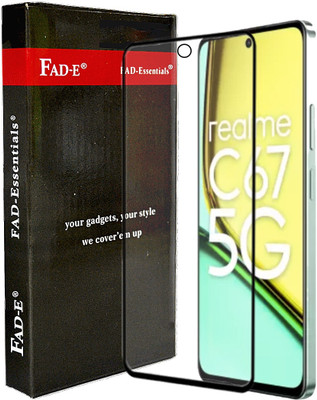FAD-E Edge To Edge Tempered Glass for realme C67 5G, OPPO A79 5G, realme C67, realme C55(Pack of 1)