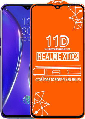 CYOR Edge To Edge Tempered Glass for Realme XT(Pack of 1)
