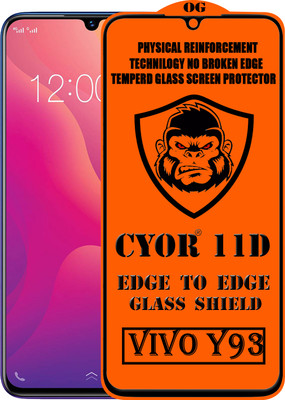 CYOR Edge To Edge Tempered Glass for VIVO Y93(Pack of 1)