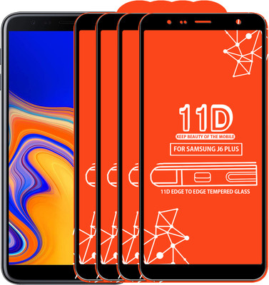Roxel Edge To Edge Tempered Glass for Samsung Galaxy J6 Plus(Pack of 4)