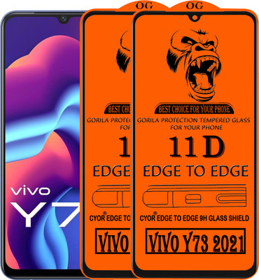 CYOR Edge To Edge Tempered Glass for VIVO Y73 2021(Pack of 2)