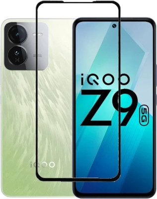 1DOLLAR Edge To Edge Tempered Glass for iQOO Z9 5G-(Edge to Edge Coverage) (with Easy Installation Kit) Touch Sensitive, Tempered Glass, Anti-Shatter, Scratch Resistant, Bubble Proof(Pack of 1)