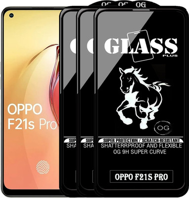 PFOAM Edge To Edge Tempered Glass for OPPO F21S PRO(Pack of 3)
