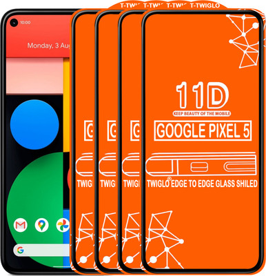 TWIGLO Edge To Edge Tempered Glass for GOOGLE PIXEL 5(Pack of 4)