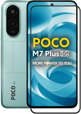 Flipkart SmartBuy Edge To Edge Tempered Glass for POCO M7 Plus 5G, poco M7 Plus 5G(Pack of 1)