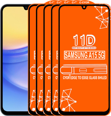 CYOR Edge To Edge Tempered Glass for SAMSUNG A22 4G(Pack of 5)