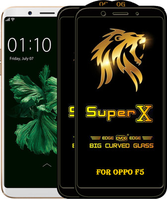 PFOAM Edge To Edge Tempered Glass for Oppo F5(Pack of 2)