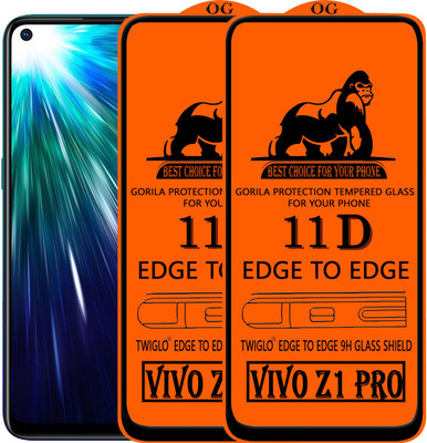 TWIGLO Edge To Edge Tempered Glass for VIVO Z1 pro(Pack of 2)