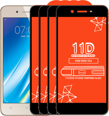 Qyist Edge To Edge Tempered Glass for VIVO Y53(Pack of 4)