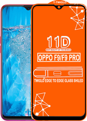 TWIGLO Edge To Edge Tempered Glass for OPPO F9 Pro(Pack of 1)