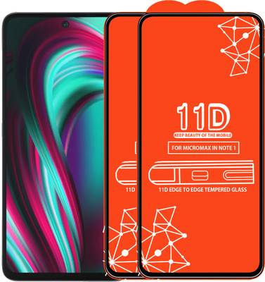Roxel Edge To Edge Tempered Glass for Micromax In Note 1(Pack of 2)