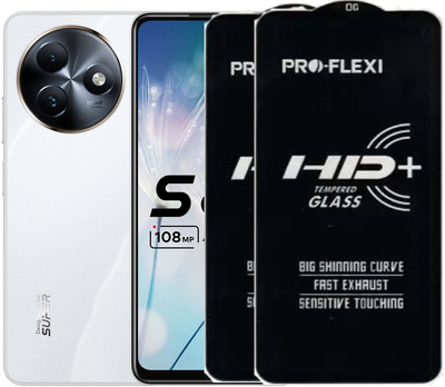 SM Styles Edge To Edge Tempered Glass for Itel S24(Pack of 1)