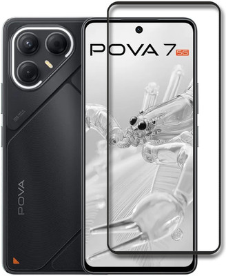 SNMART Edge To Edge Tempered Glass for Tecno Pova 7 Pro 5G(Pack of 1)
