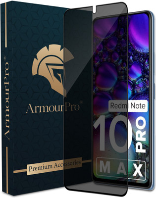 ArmourPro Edge To Edge Tempered Glass for Redmi Note 10 Pro Max, Redmi Note 10 Pro, Redmi Note 9 Pro Max, Redmi Note 9 Pro, Redmi Note 10 Lite, Mi 10i 5G, Privacy Anti Spy Glass(Pack of 1)