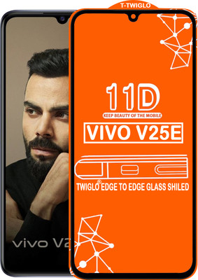 TWIGLO Edge To Edge Tempered Glass for VIVO V25E(Pack of 1)
