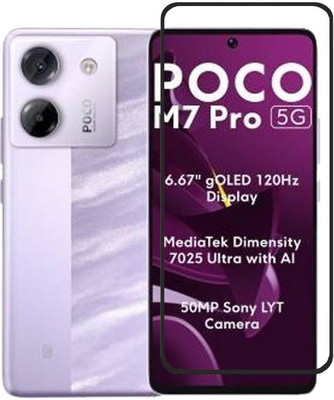 Flipkart SmartBuy Edge To Edge Tempered Glass for POCO M7 Pro 5G, POCO M7 Pro(Pack of 1)