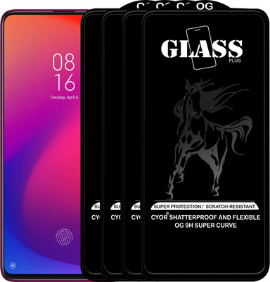 CYOR Edge To Edge Tempered Glass for Mi K20 Pro(Pack of 4)