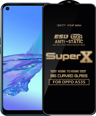 Qyist Edge To Edge Tempered Glass for OPPO A53S(Pack of 1)