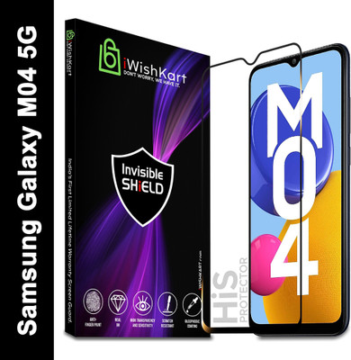 iWishKart Edge To Edge Tempered Glass for SAMSUNG Galaxy M04, SAMSUNG Galaxy M04 5G, Gorilla Glass(Pack of 1)