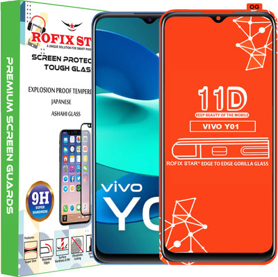Rofix star Edge To Edge Tempered Glass for VIVO Y01(Pack of 1)