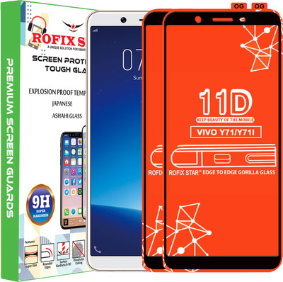 Rofix star Edge To Edge Tempered Glass for VIVO Y71(Pack of 2)
