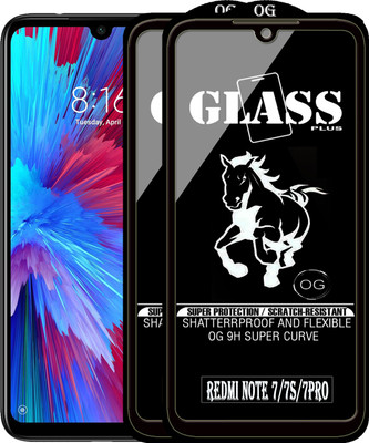 PFOAM Edge To Edge Tempered Glass for REDMI NOTE 7 PRO(Pack of 2)