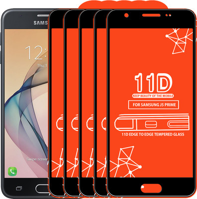 Roxel Edge To Edge Tempered Glass for Samsung Galaxy J5 Prime(Pack of 5)