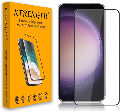 XTRENGTH Edge To Edge Tempered Glass for Samsung Galaxy S24 5G, Samsung Galaxy S25 5G, Premum Military Grade Gorilla Tempered Glass Guard Screen Protector, with Easy Installation Kit, Compatible with Ultrasonic Fingerprint(Pack of 1)