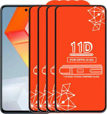 Roxel Edge To Edge Tempered Glass for Oppo A16S(Pack of 4)