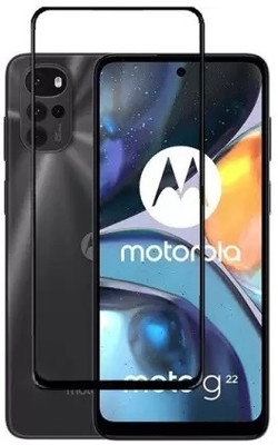 O2MG Edge To Edge Tempered Glass for MOTOROLA g22, MOTO g22(Pack of 1)