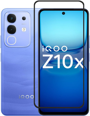 VDAT Edge To Edge Tempered Glass for IQOO Z10X 5G, iqoo z10x 5G(Pack of 1)