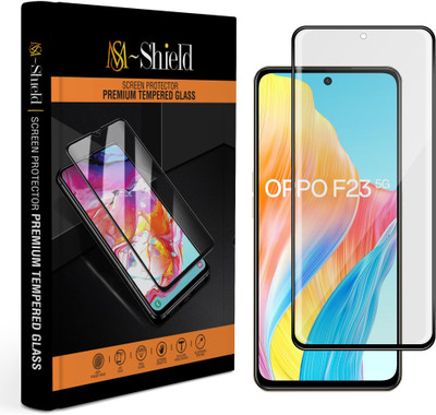 MS-Shield Edge To Edge Tempered Glass for OPPO F23 5G(Pack of 1)