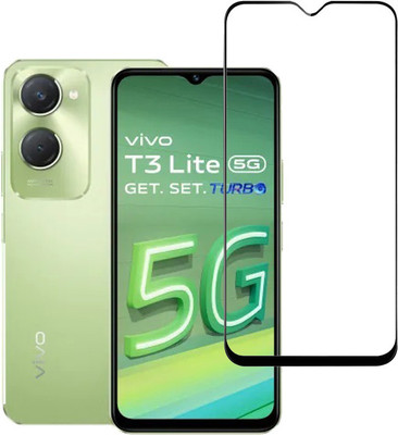 KARTRAY Edge To Edge Tempered Glass for Vivo T3 Lite 5G(Pack of 1)
