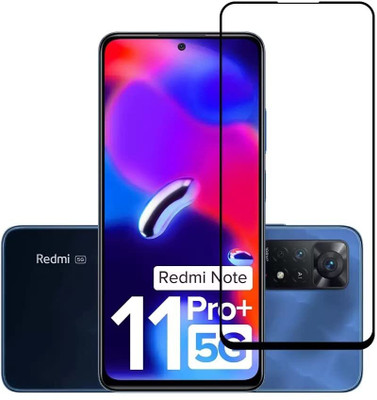 9H Edge To Edge Tempered Glass for Redmi Note 11 Pro/Redmi Note 11 Pro Plus 5G / Redmi Note 10 Pro/Redmi Note 10 Pro Max (11D Full Glue Tempered Glass Edge to Edge Full Screen Coverage with Easy Installation Kit)(Pack of 1)