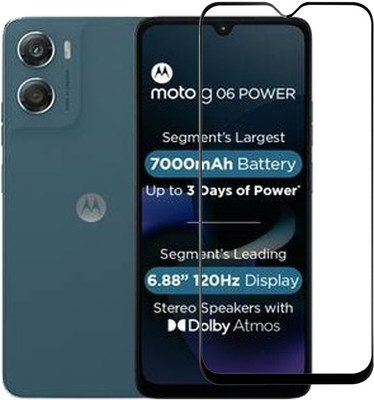 BRENZZ Edge To Edge Tempered Glass for Moto g06 power, motorola g06 power(Pack of 1)