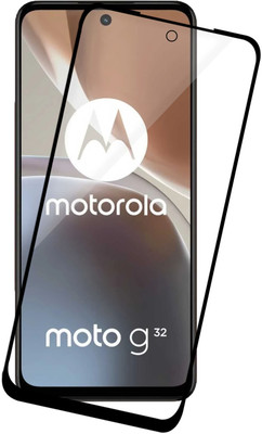 HUPSHY Edge To Edge Tempered Glass for MOTOROLA G32, MOTO G32(Pack of 1)