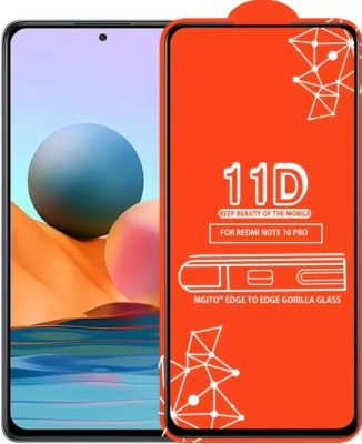 FlipSmartGuard Edge To Edge Tempered Glass for Redmi Note 10 Pro(Pack of 1)