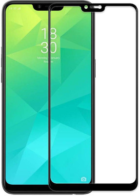 HIE POWER Edge To Edge Tempered Glass for Realme 2, Oppo A5, Oppo A3s-Advanced 9H Protector with Easy Installation(Pack of 1)